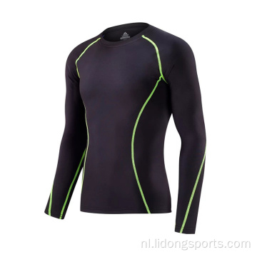 Groothandel op maat goedkope fitnesskleding met lange mouwen